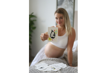 Tehotenské afirmačné kartičky na vyfarbovanie - Harmony Mama